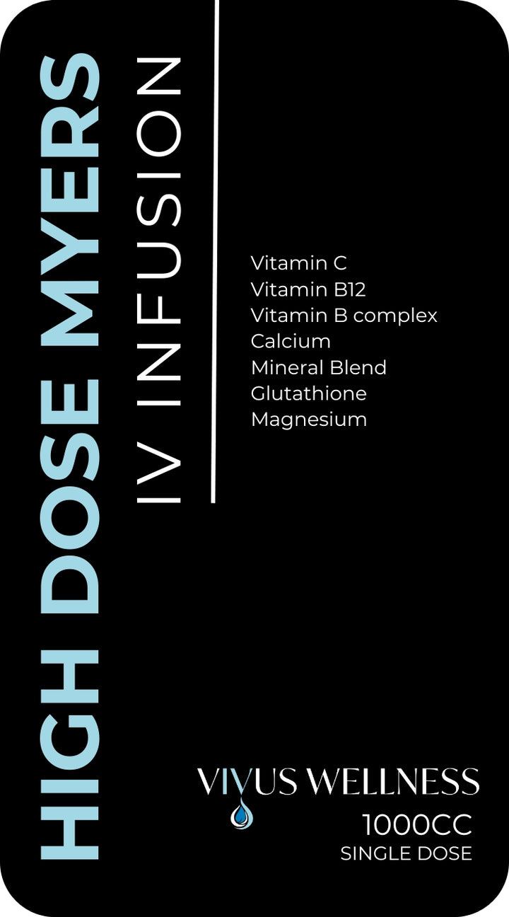 High Dose Myers’ IV – Extra Strength Hydration & Nutrients